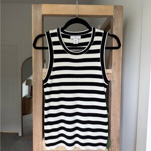 Halston Heritage Striped Tank Top